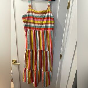 J. Crew Multicolor Striped Dress